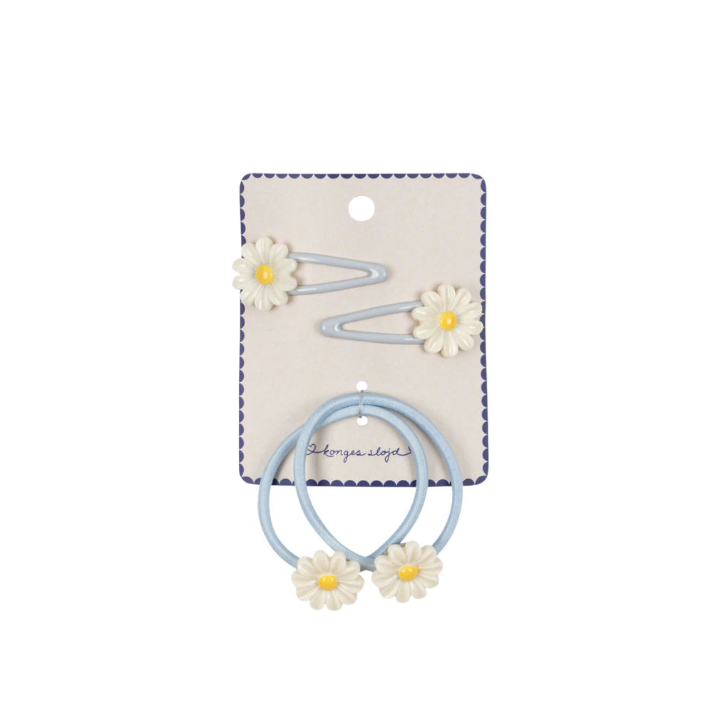4 Pack Daisy Hair Clips and Hair Ties | Plein Air