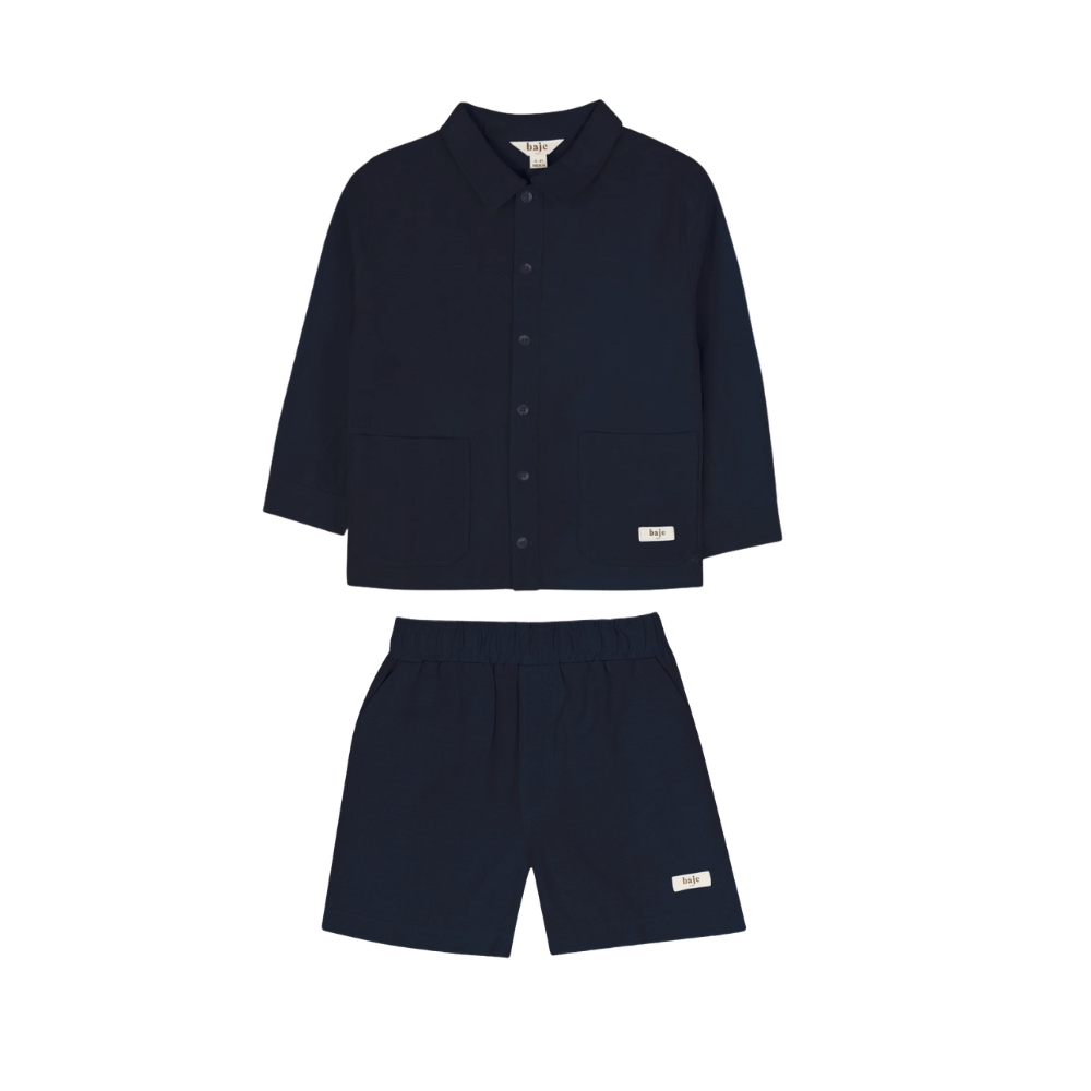 Mace Linen Set | Dark Blue