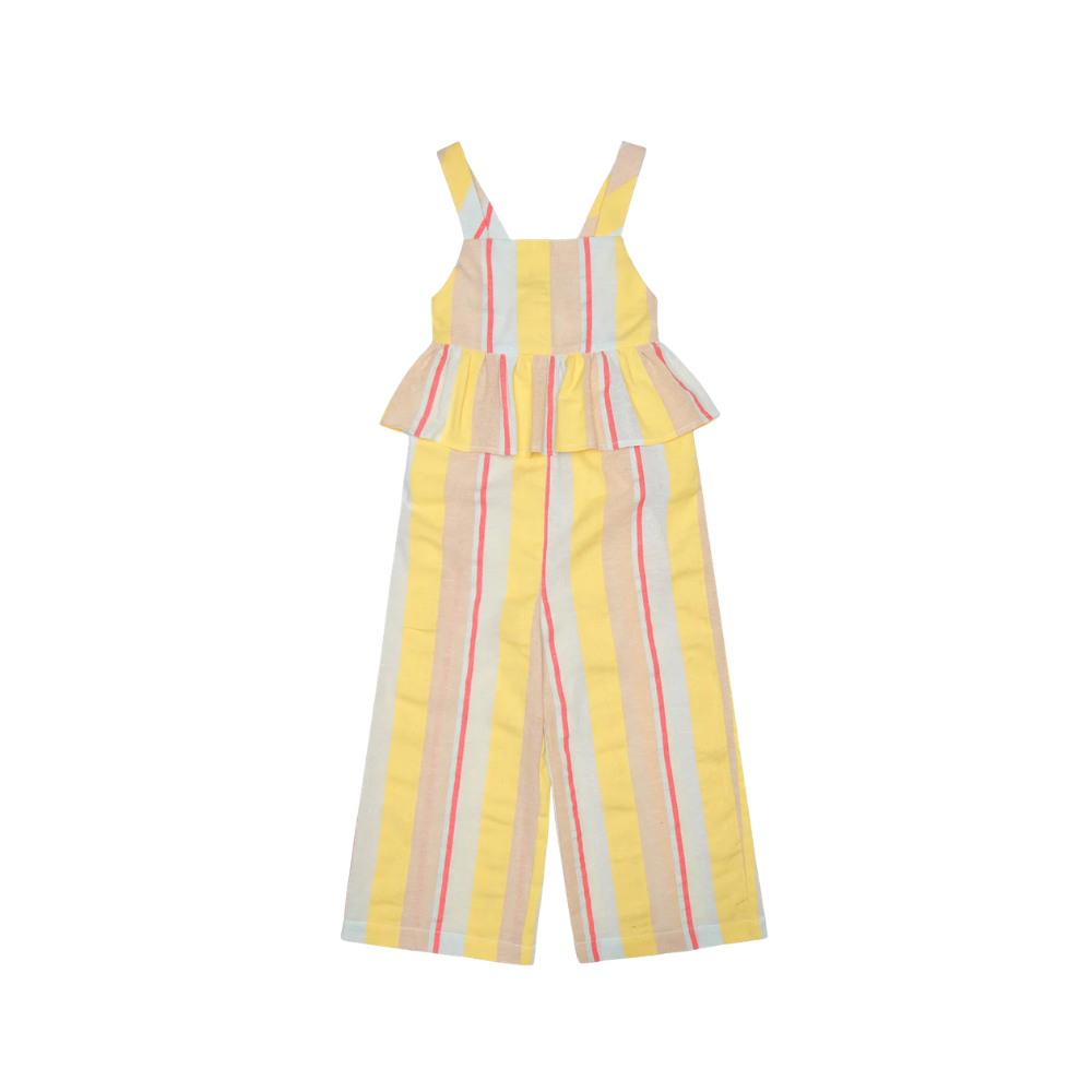 Harper Jumpsuit Cotton | Yellow Stripes