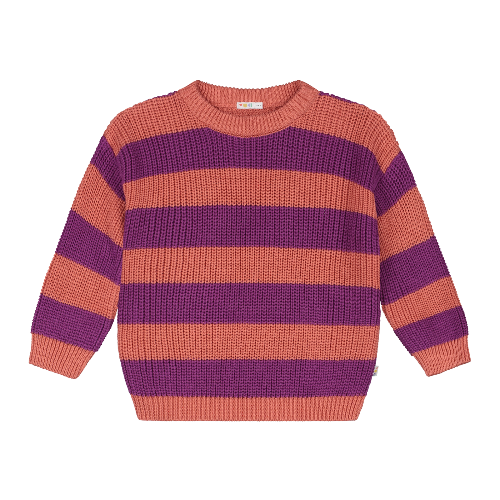 Stripes Knitted Sweater | Sorbet