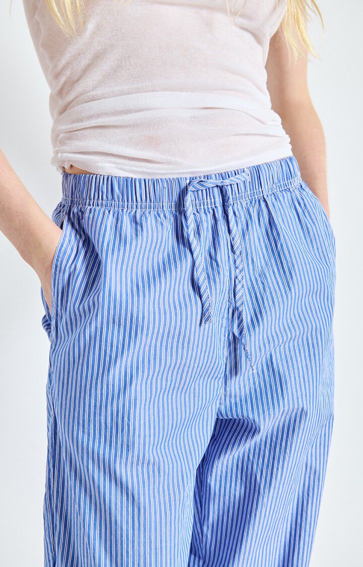 Zatybay Womens Trousers | Aqua Stripes