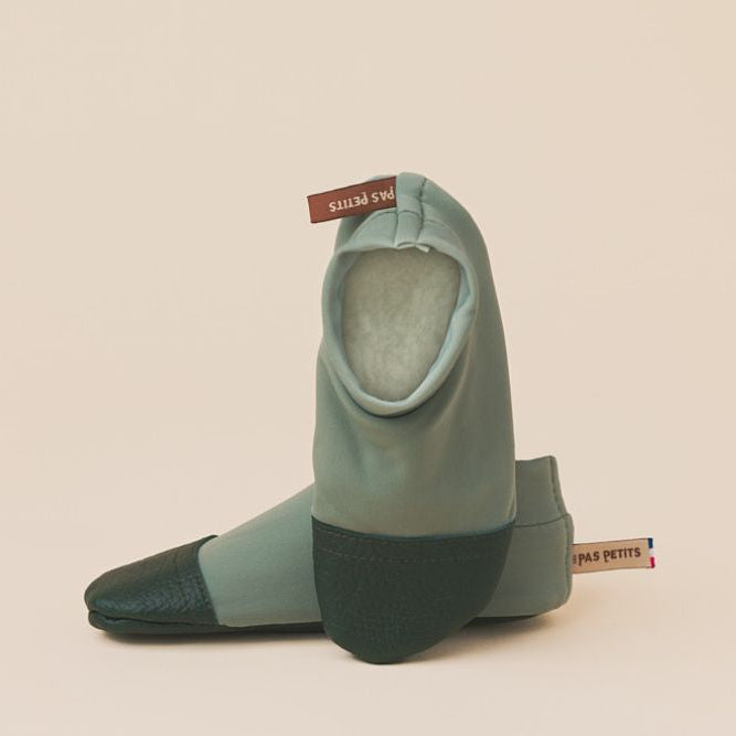 Fleece Indoor Shoes | Almond Green