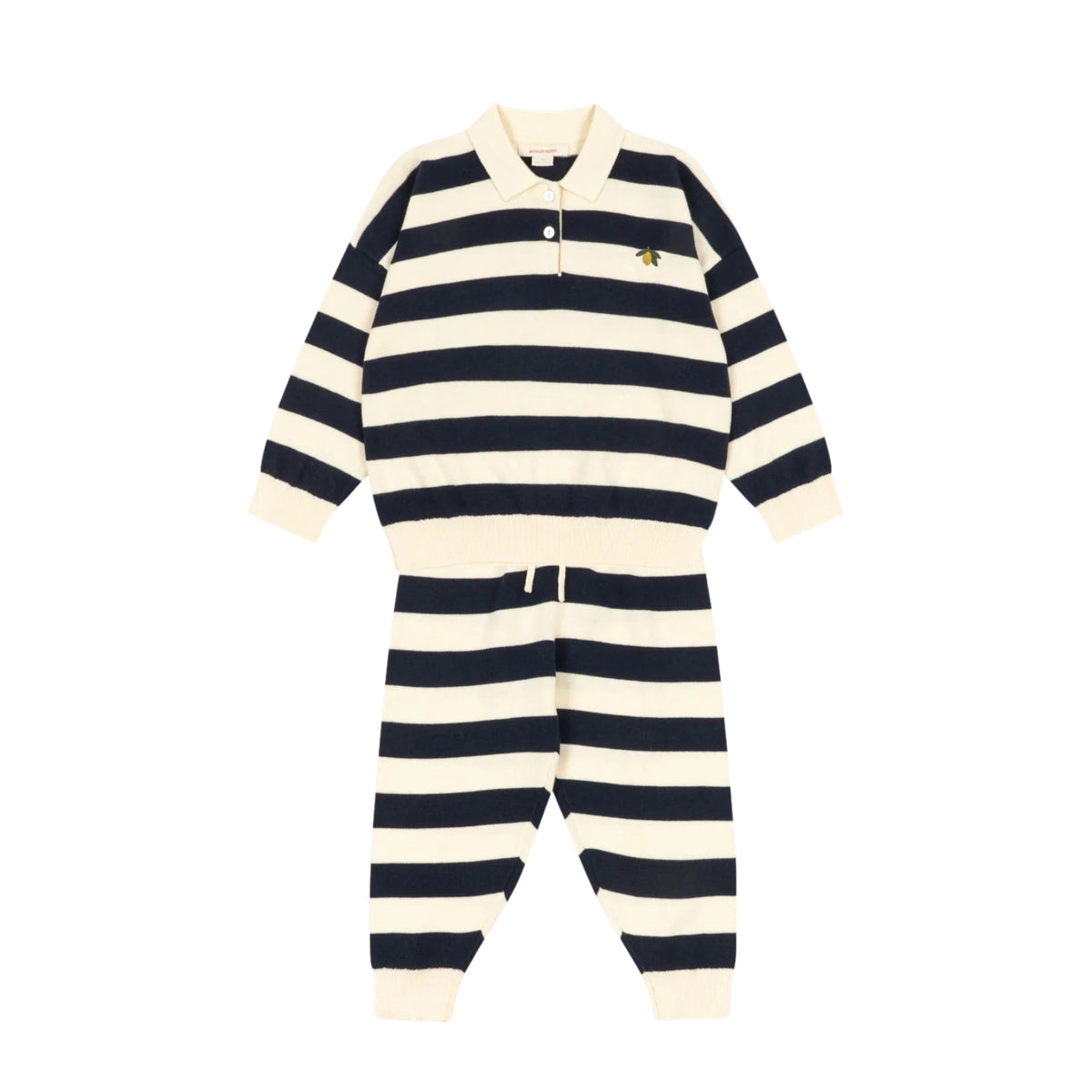 Manis Knit Set | Navy Stripe