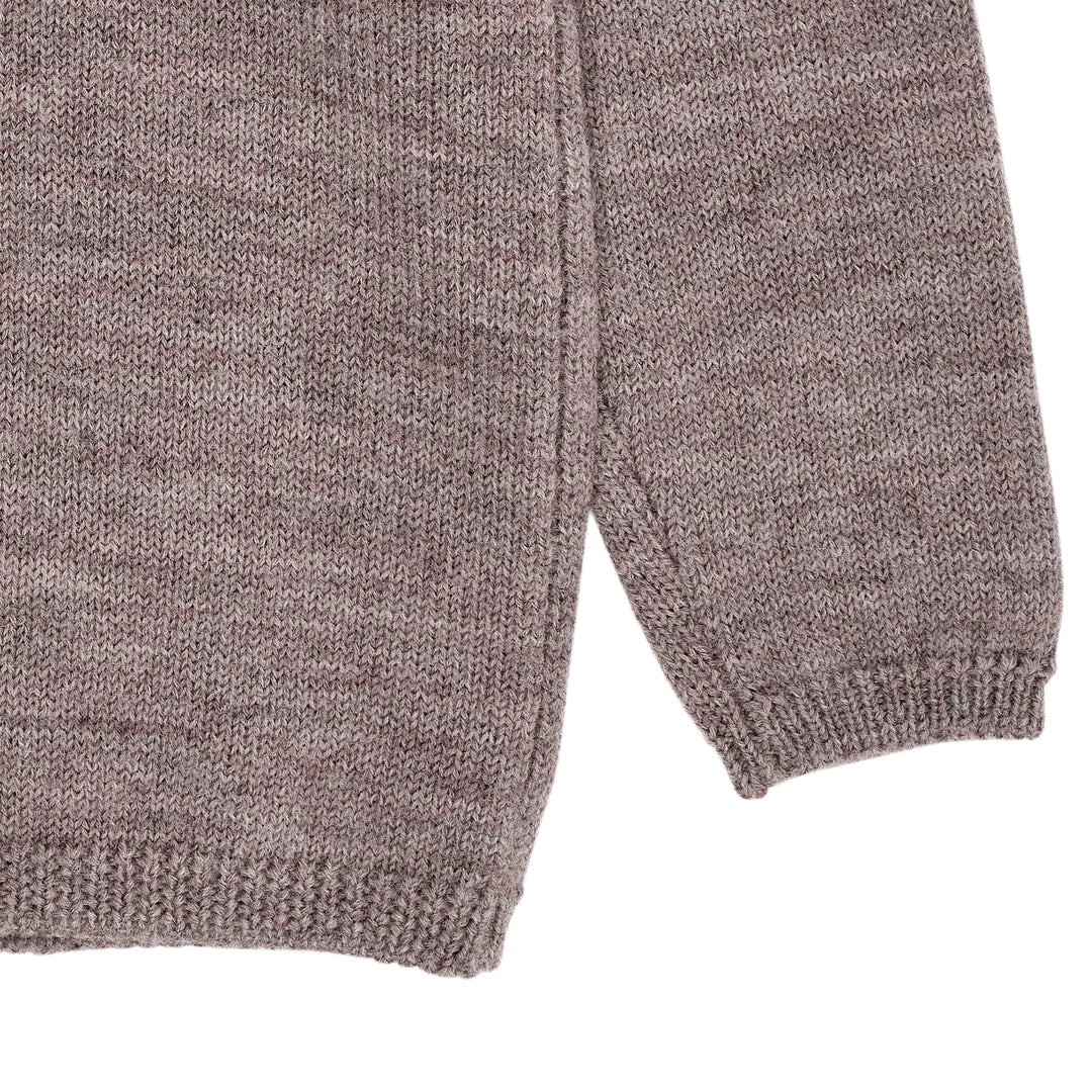 Merino Knitted Cardigan | Natural Melange