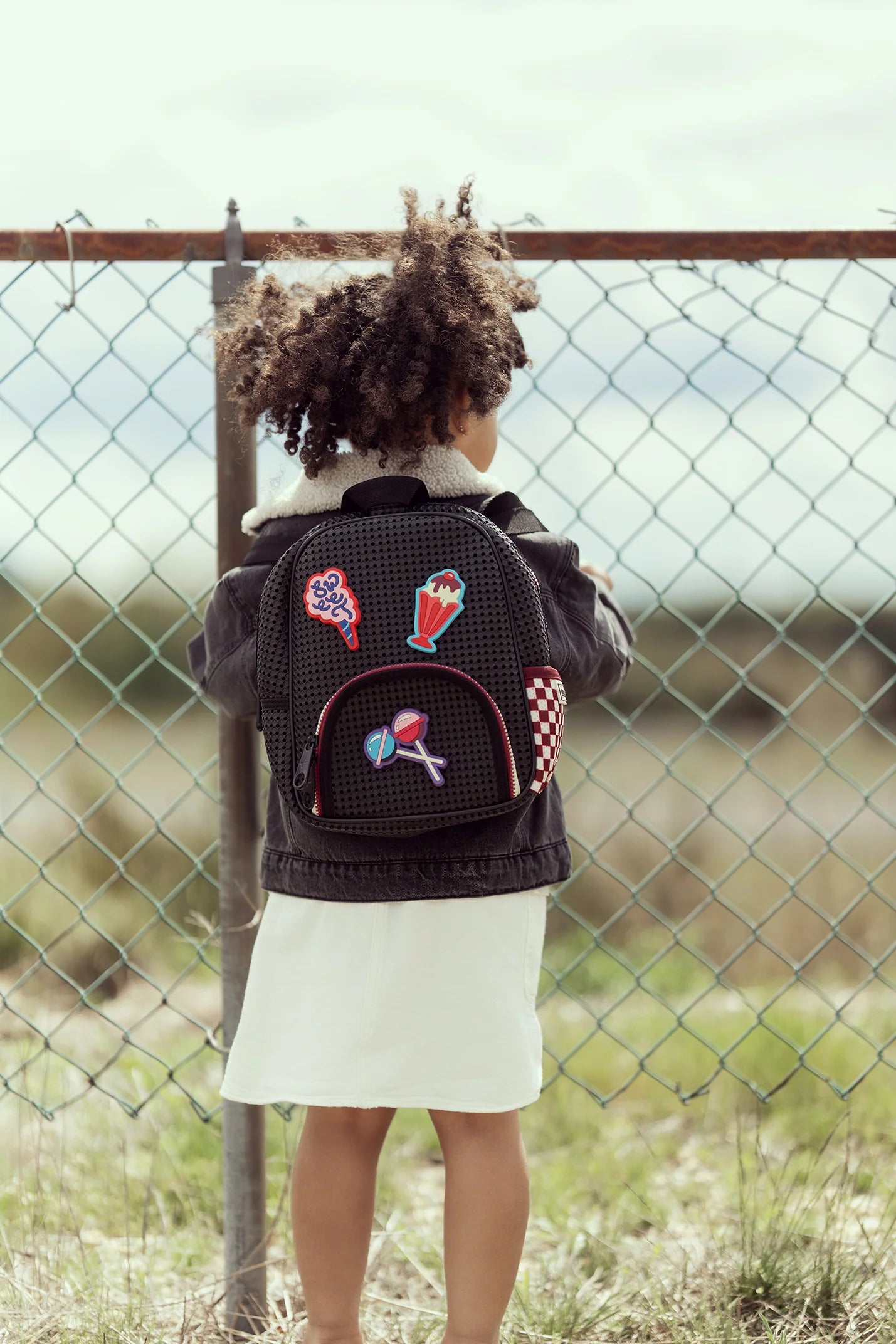 Little Mini Backpack | Checkered Brick