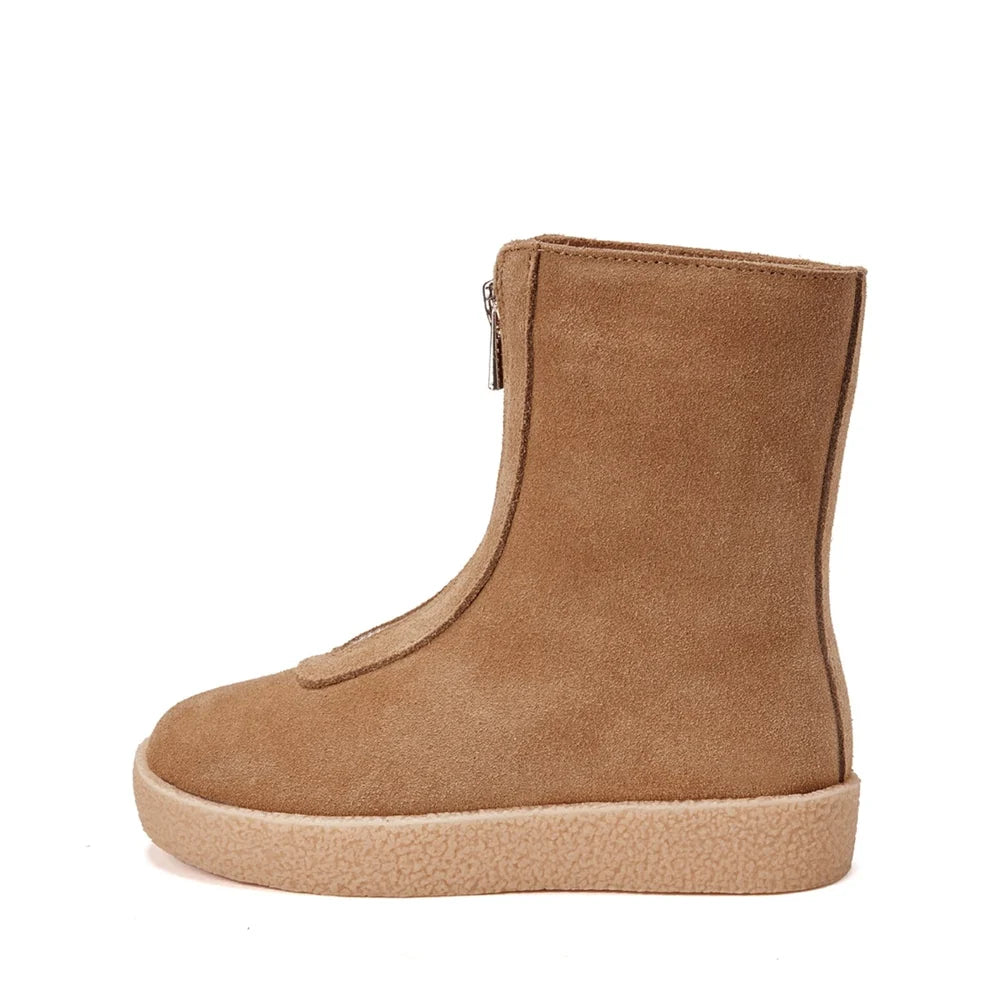Leah Suede High Boots | Camel