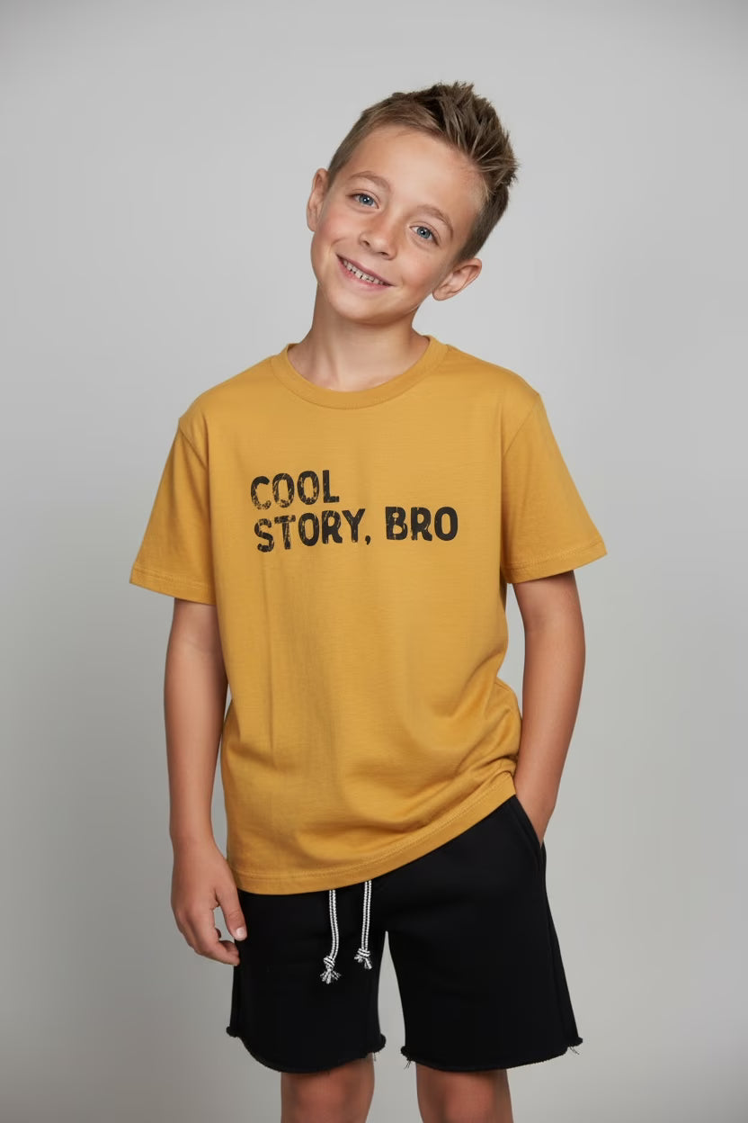 Cool Story Bro T-shirt | Yellow