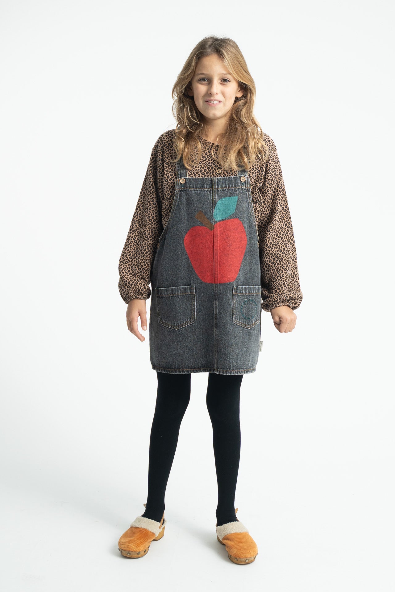 Short Dress | Washed Black Denim