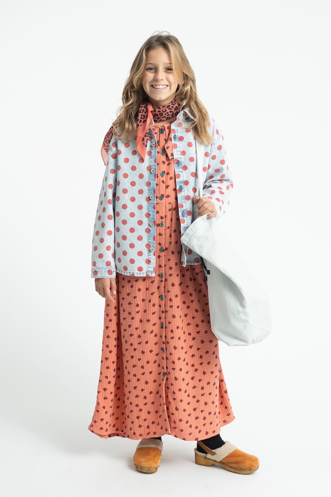 Long Dress | Pink with Flowers