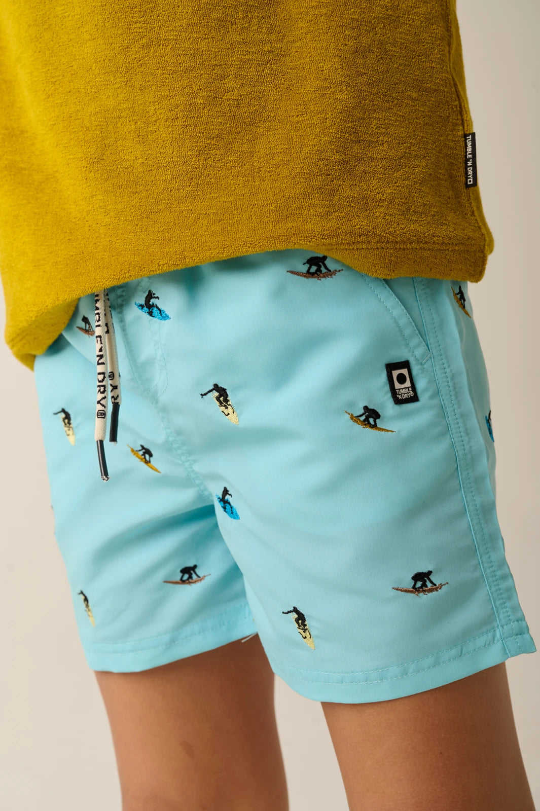 Surfando Swim Trunks | Angel Blue