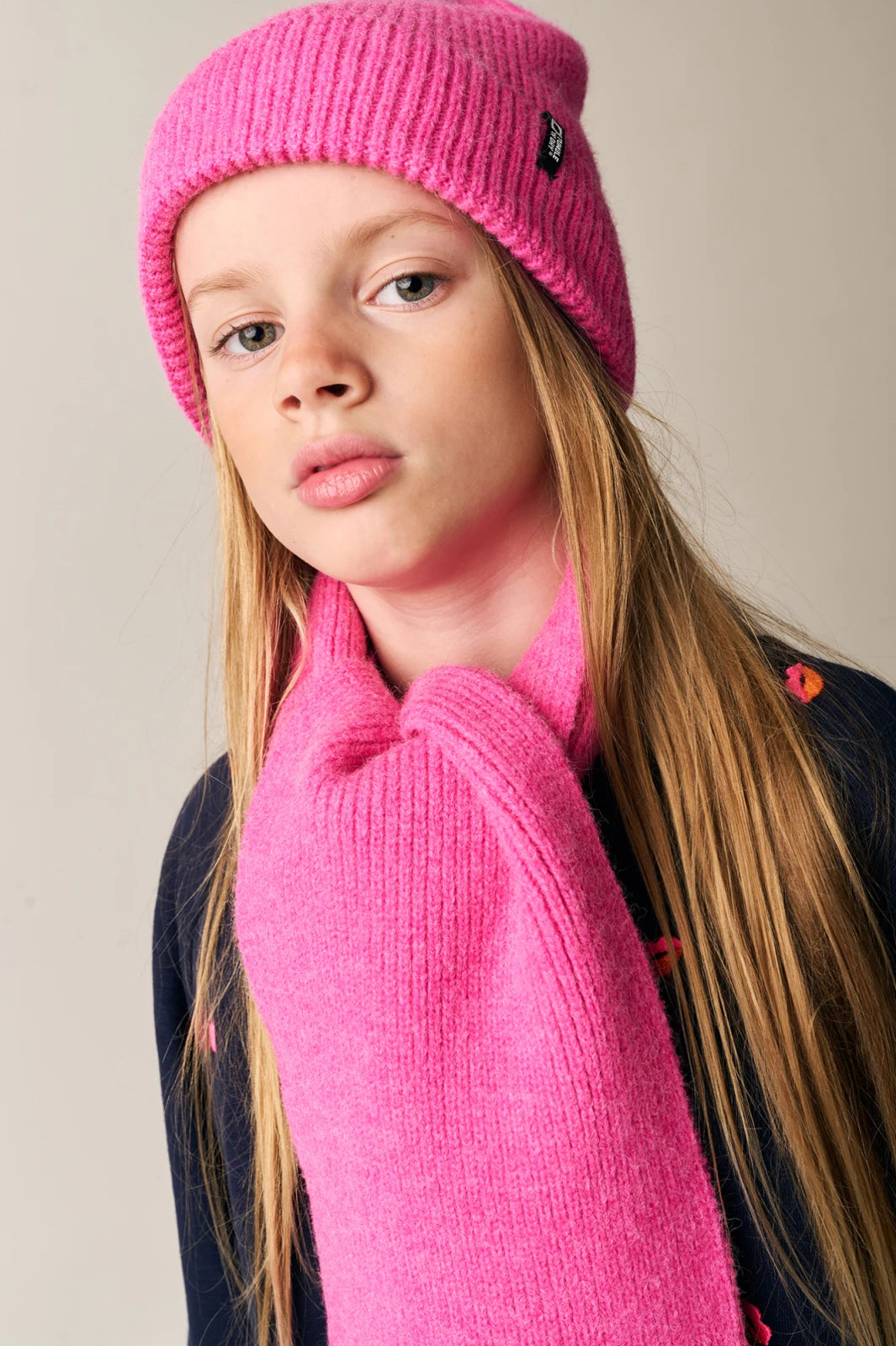 Berwyn Beanie + Midway Scarf Set | Pink Glo