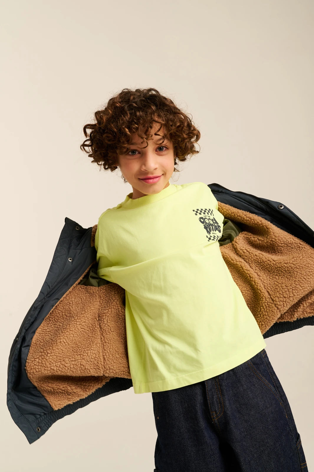 Grind Long Sleeve T-Shirt | Neon Yellow