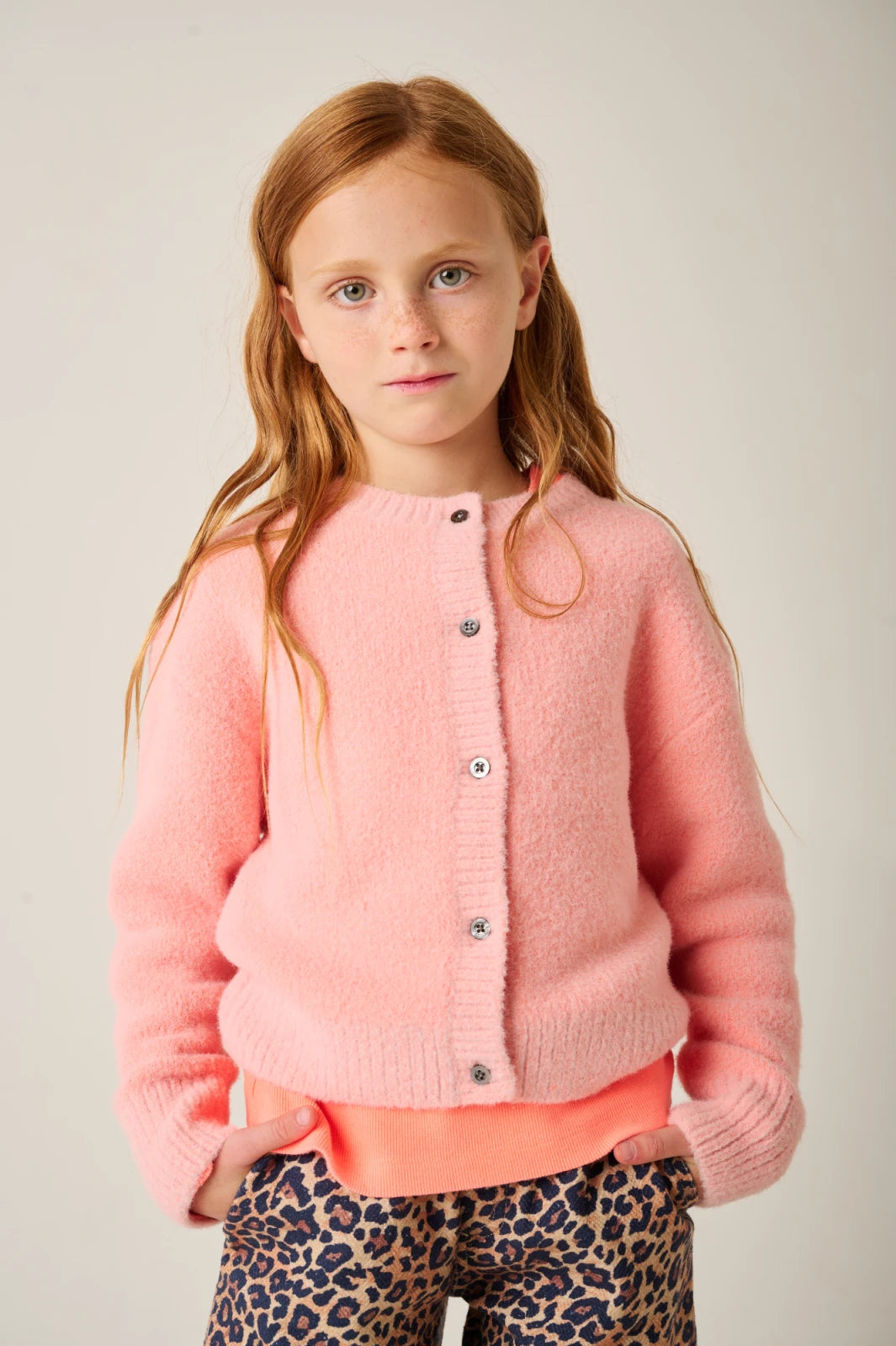 Sourire Cardigan | Coral Pink