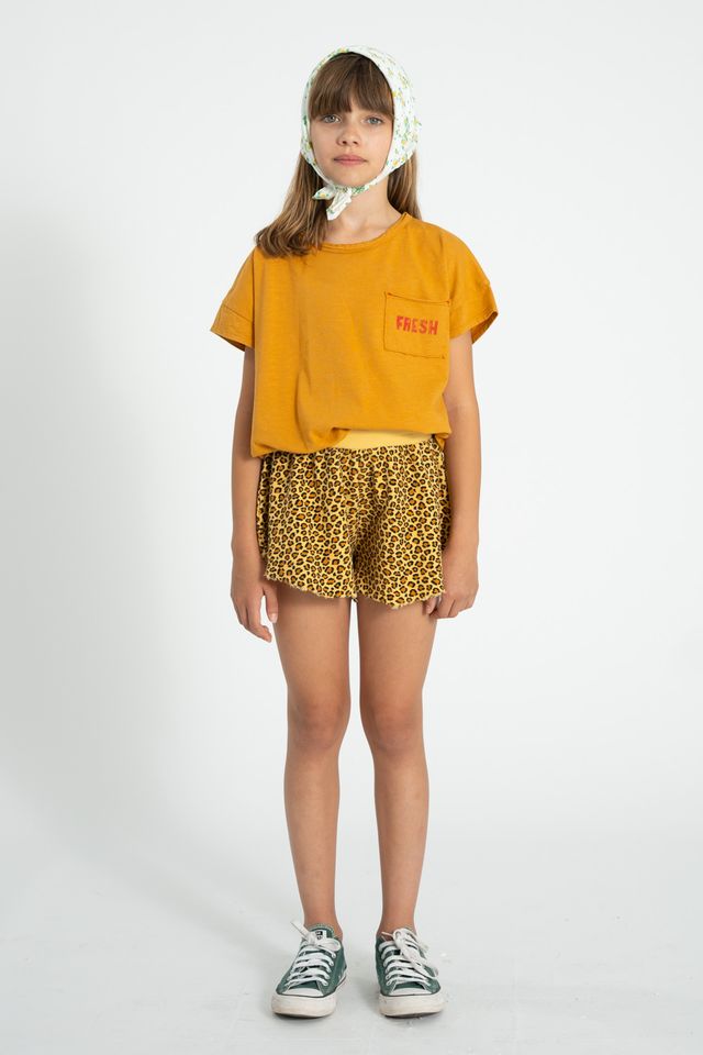 Strawberry Print T-Shirt | Camel
