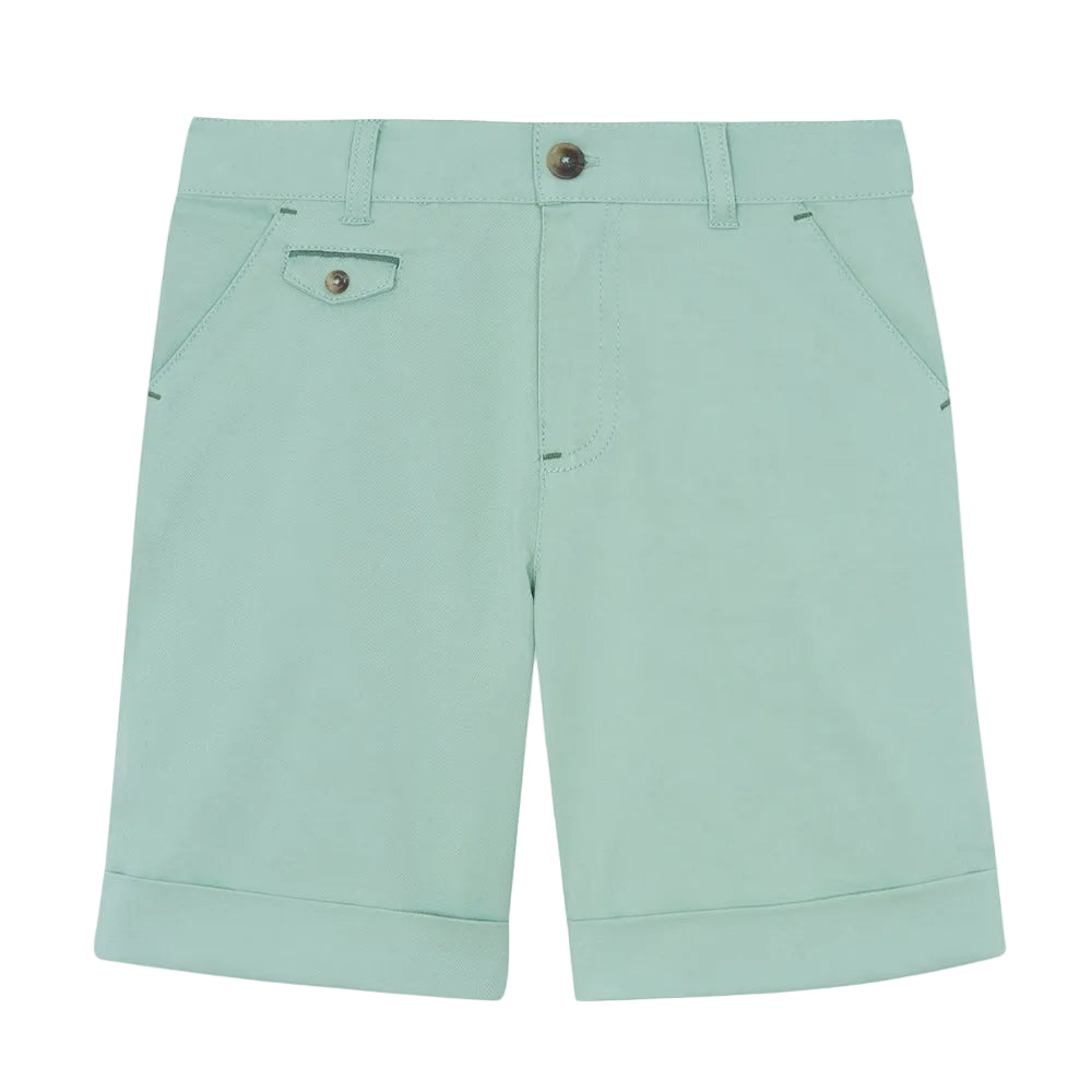 Twill Cotton Shorts | Sage