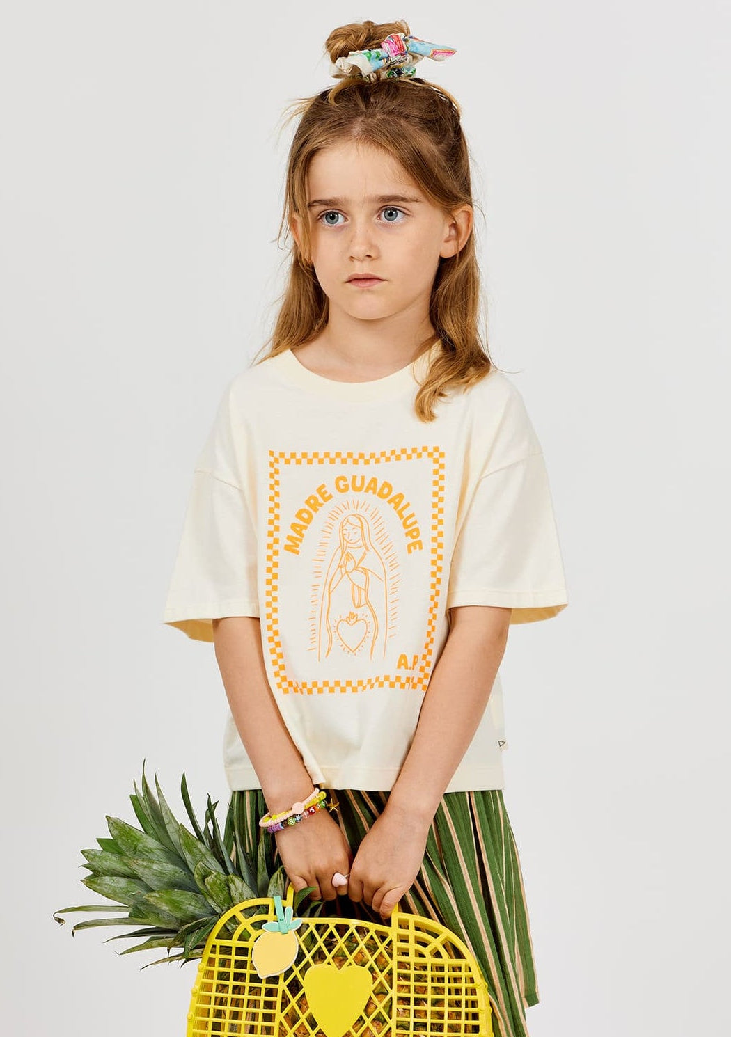 Guadalupe T-shirt | Orange Fluo