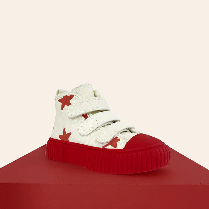 By Billie X Piccolini High Top Sneaker | Red Star