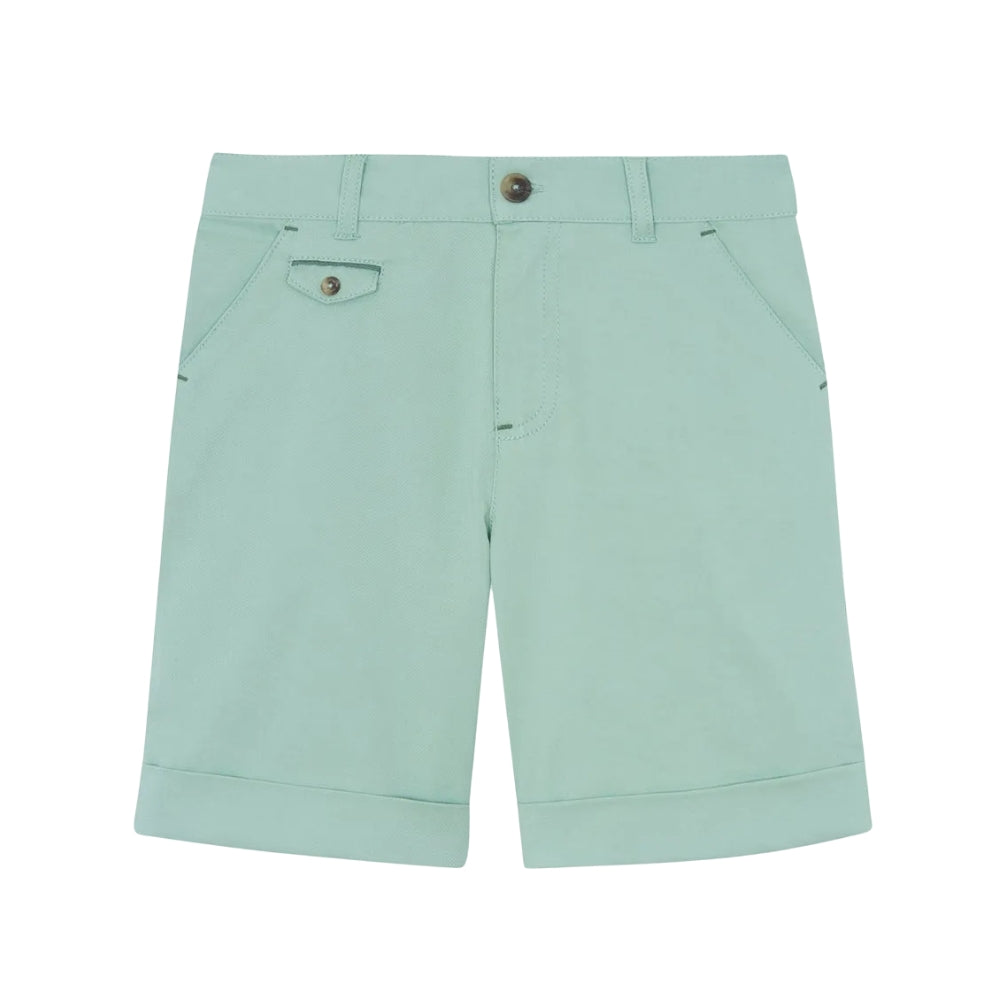Twill Cotton Shorts | Sage