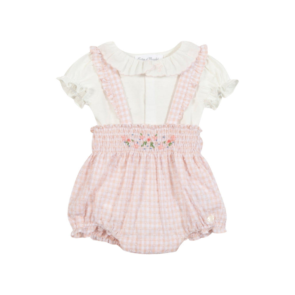 Two Tone Gingham Outfit | Pink