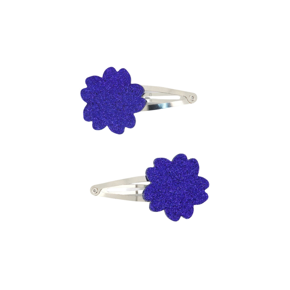 Hair clips | Blue Electric Sequins