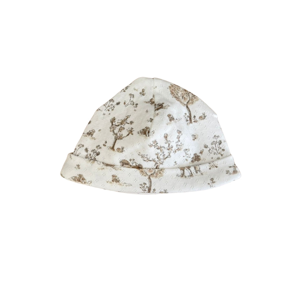 Fantasy Garden Baby Hat | Ecru