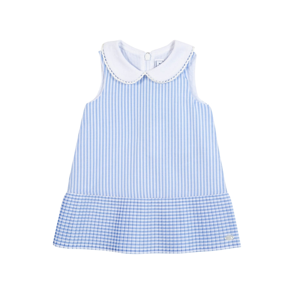 Striped Sleeveless Dress | Blue