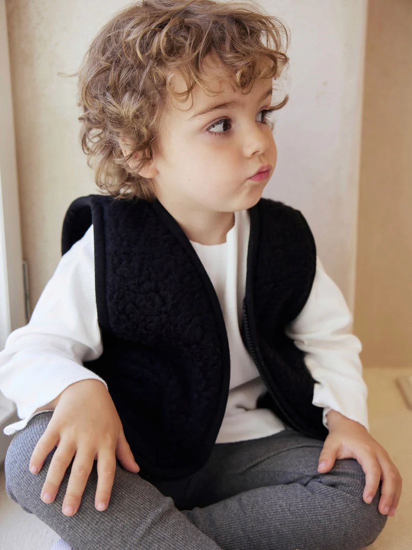 Wool Vest | Black
