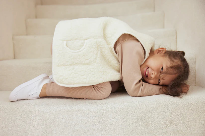 Wool Vest | Natural White