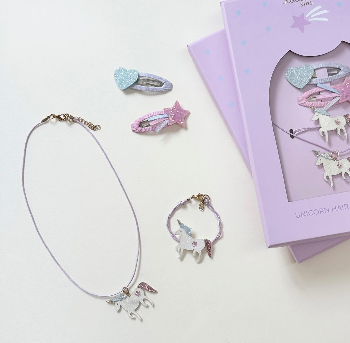 Unicorn Hair &amp; Jewellery Set