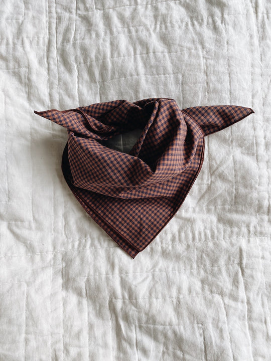 Eddie Scarf Indigo Check