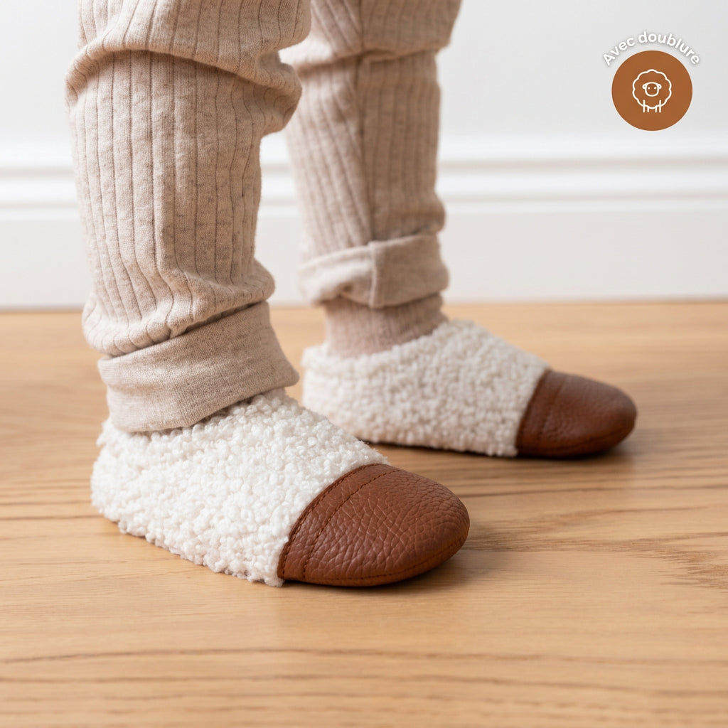 Teddy Indoor Shoes | Ivory