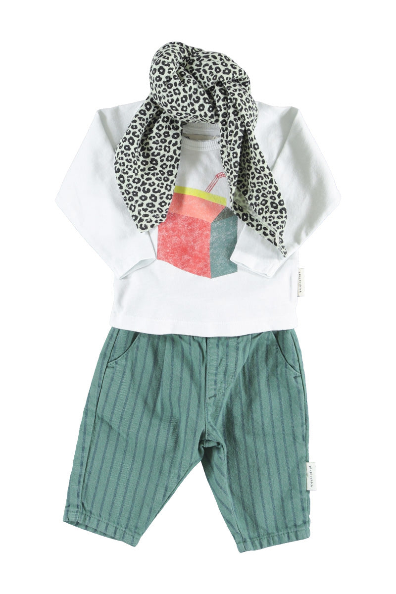 T-shirt | Light grey with Juice Box Print