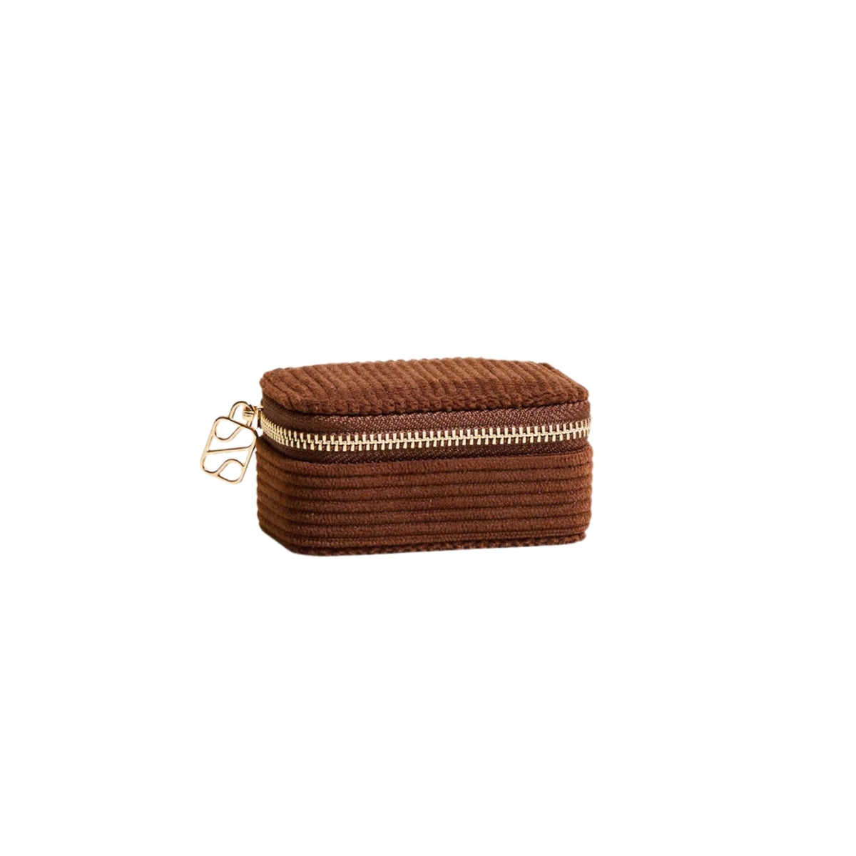 Marie Mini Corduroy Travel Jewelry Box
