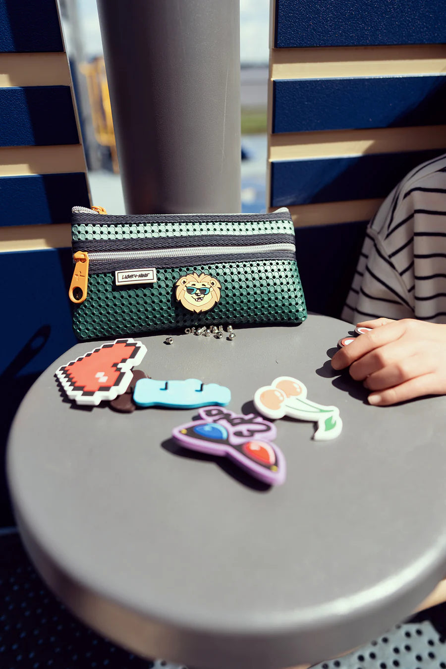 Flat Pencil Pouch | Multi Green