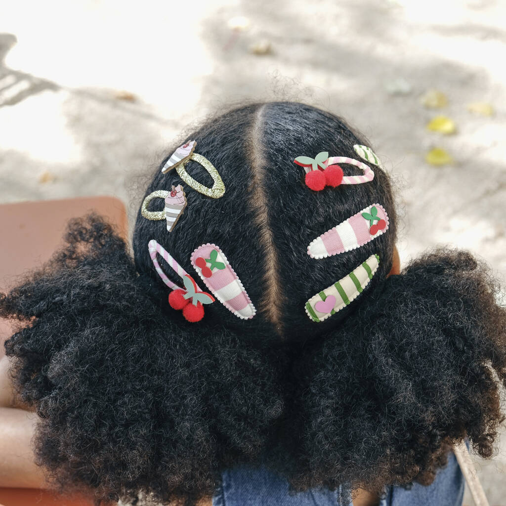 Cherry Kiss Fabric Clip Set