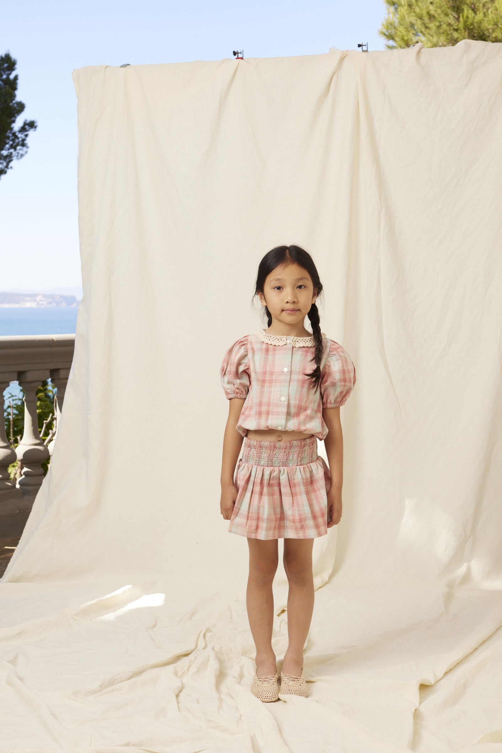 Nicole Blouse & Skirt Set | Summer Check