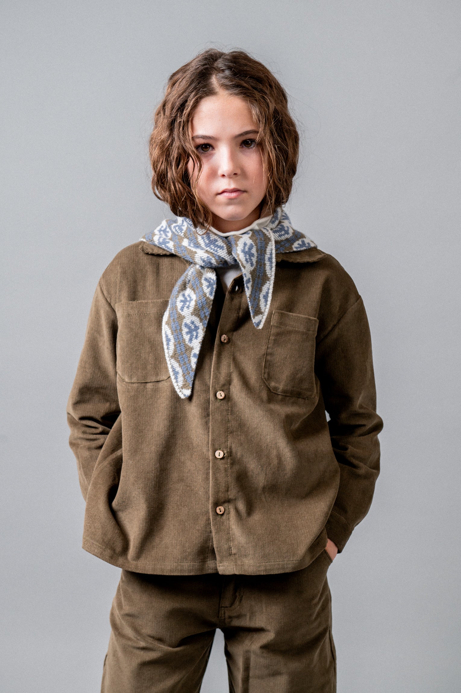 Corduroy Shorts Set | Khaki