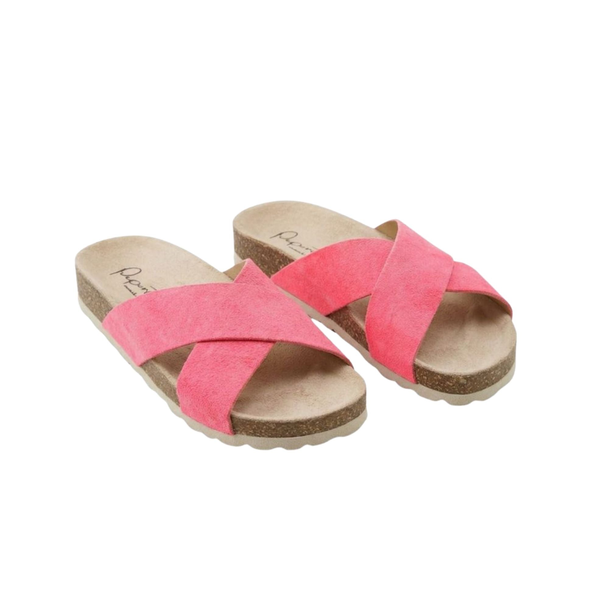 Bio Crossed Sandals | Fuchsia