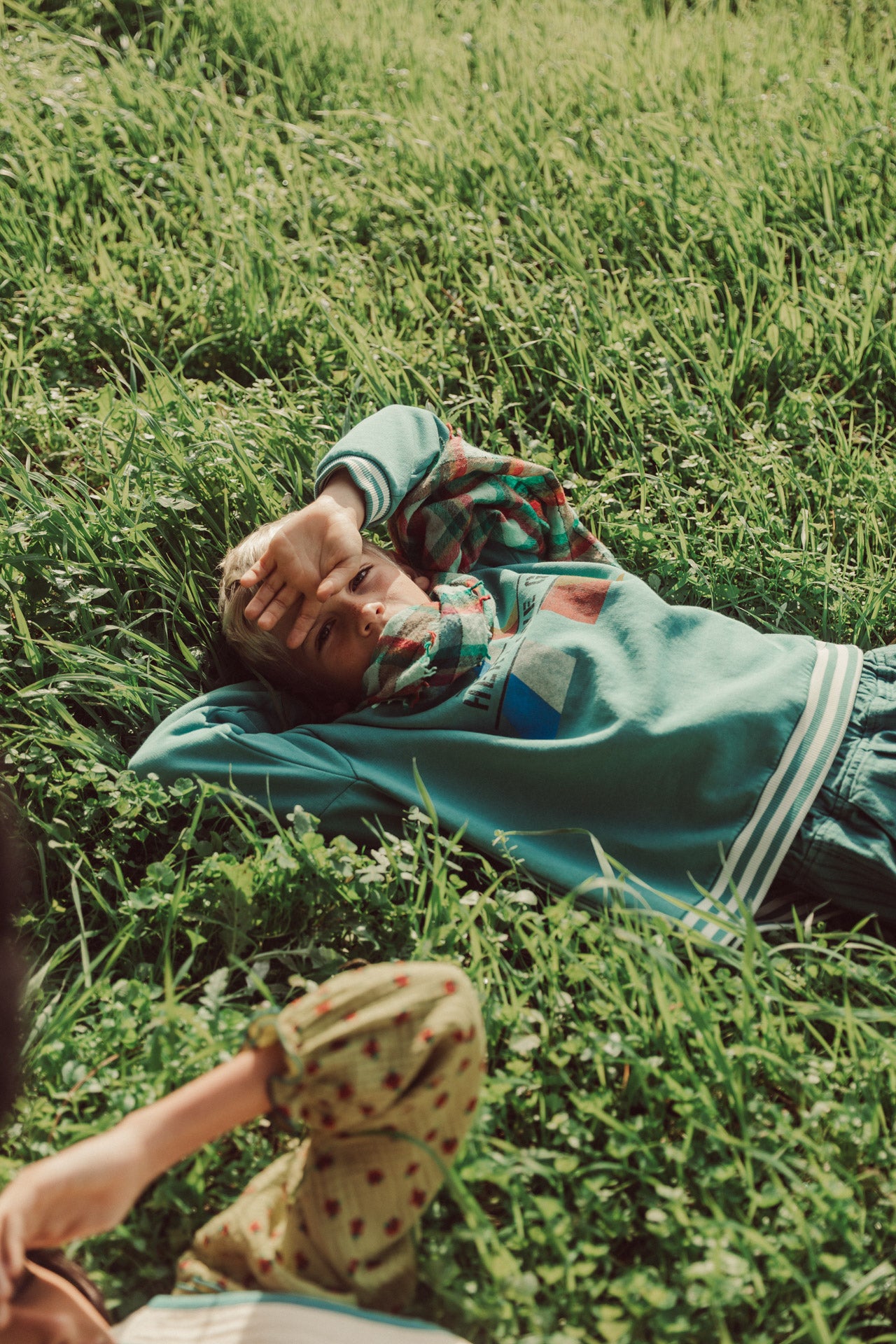 Scarf | Light Green Checkered