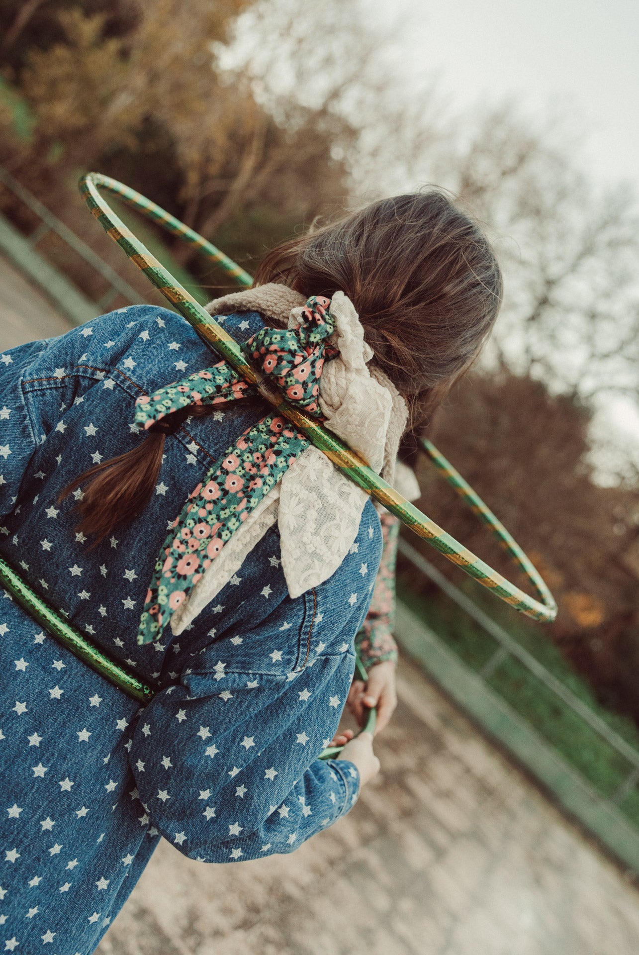 Jacket | Washed Navy Denim with Stars