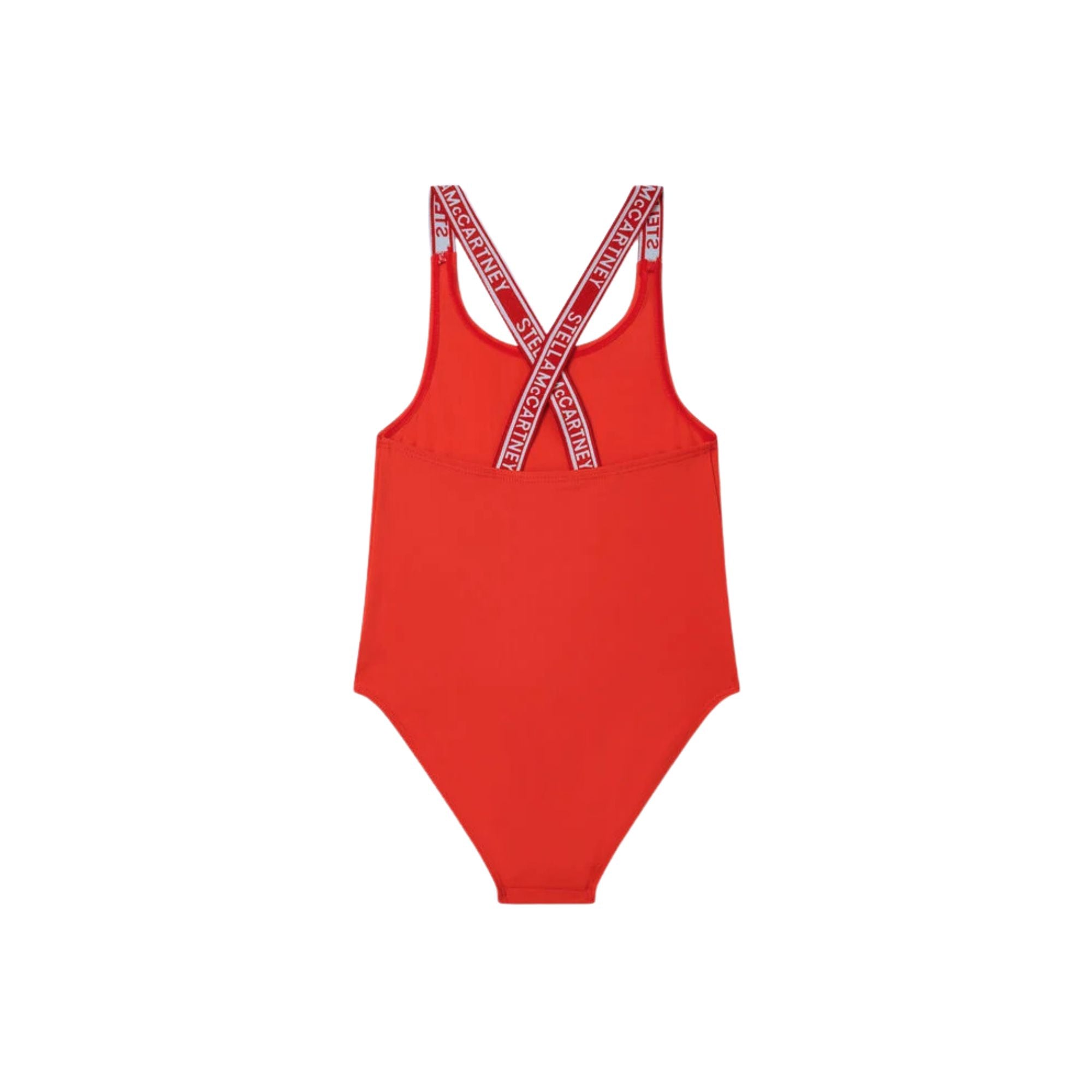 Logo Strap Swimsuit | Red