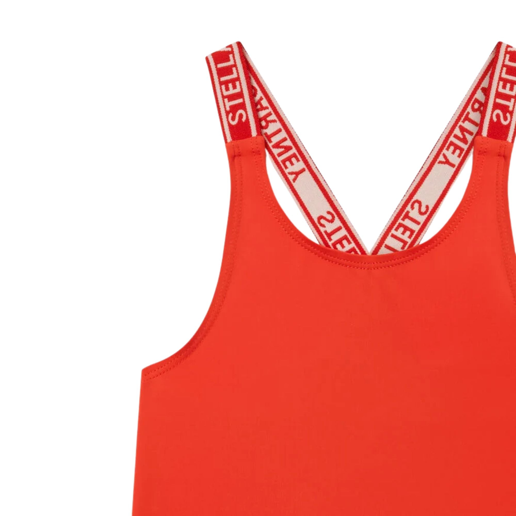 Logo Strap Swimsuit | Red