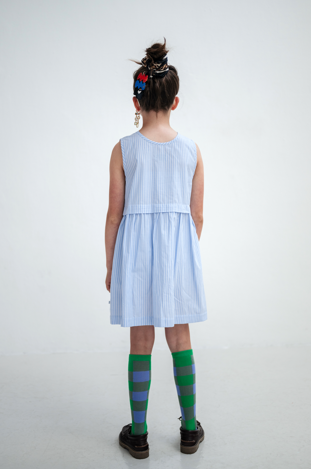 Line Dress | Oxford Stripe