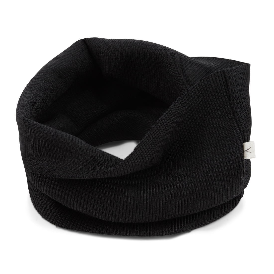 Rib Tube Scarf - Black