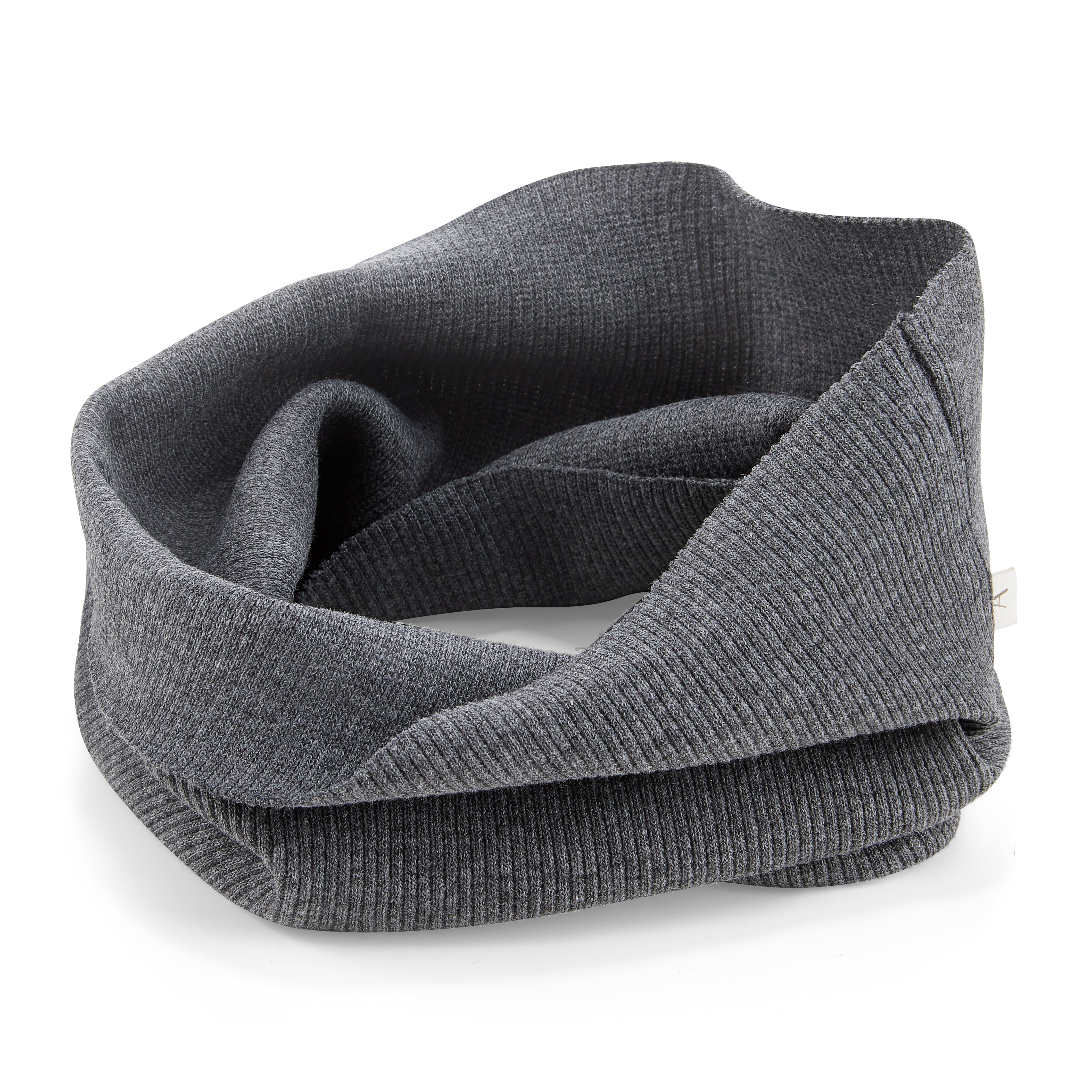 Rib Tube Scarf | Dark Grey