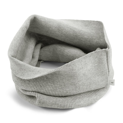 Rib Tube Scarf - Light Grey