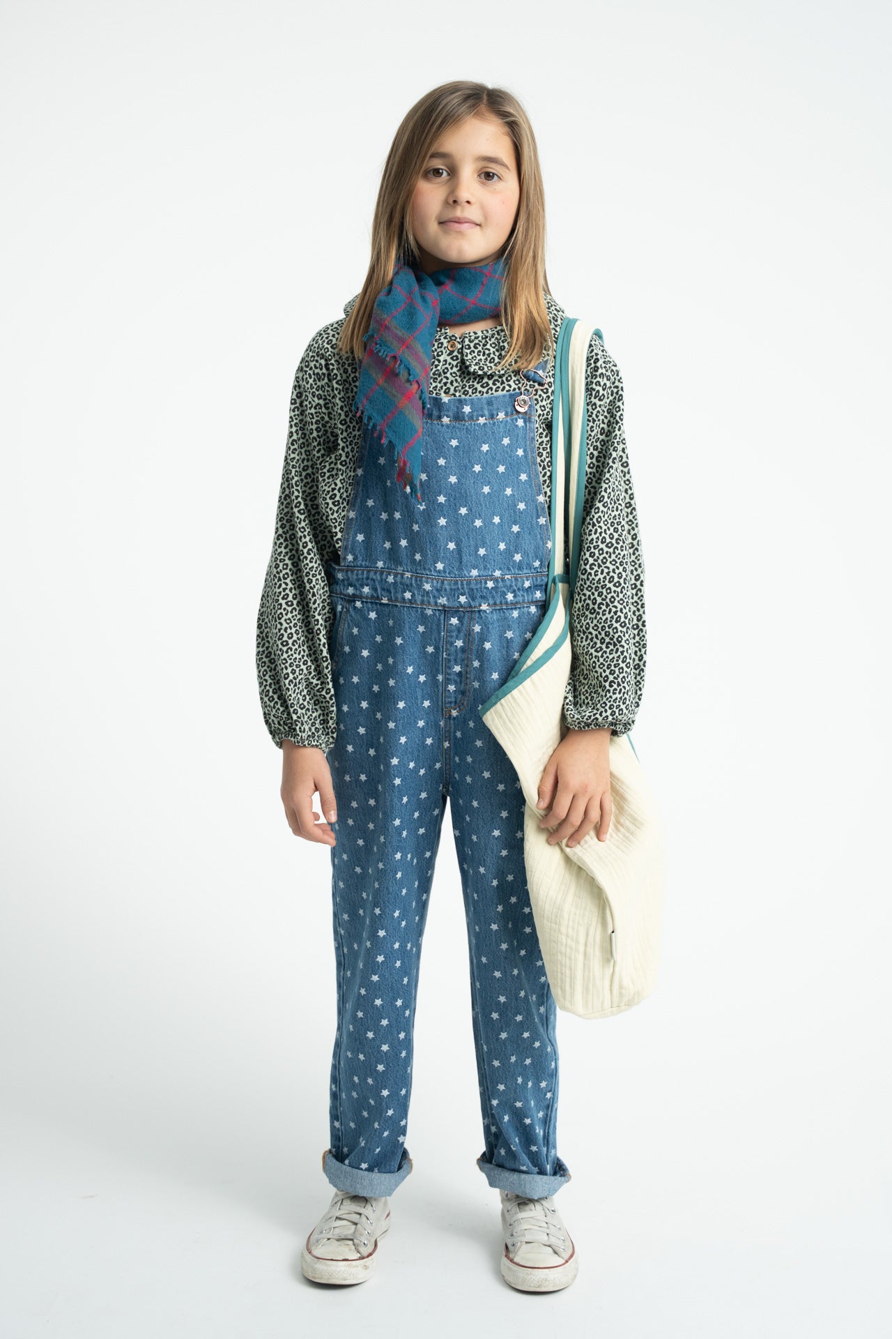Scarf | Blue Checkered