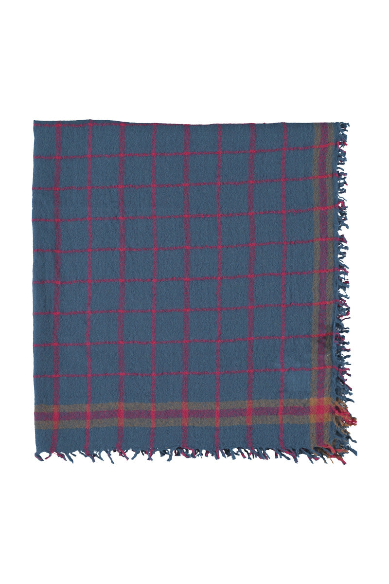 Scarf | Blue Checkered