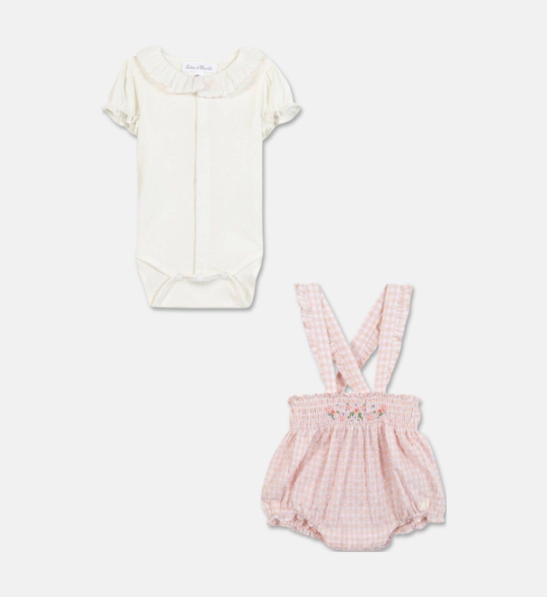 Two Tone Gingham Outfit | Pink