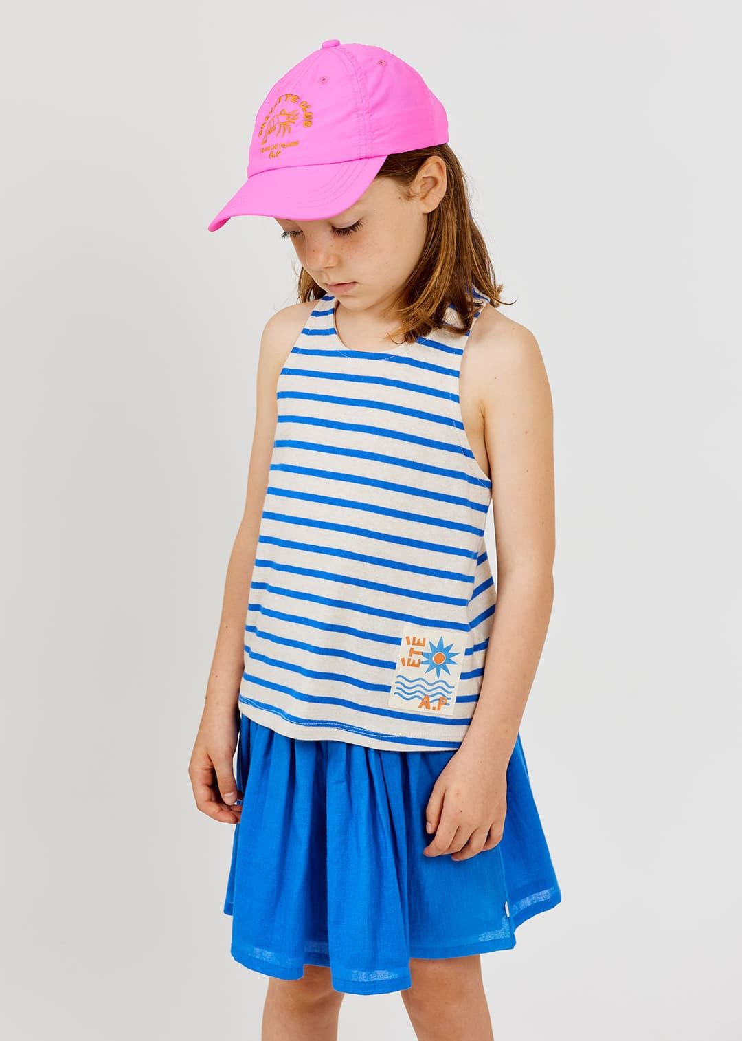 Striped Tank Top | Blue Electric